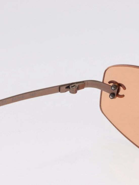 CHANEL Sunglasses metal Orange CC Auth ka2083 main image 11